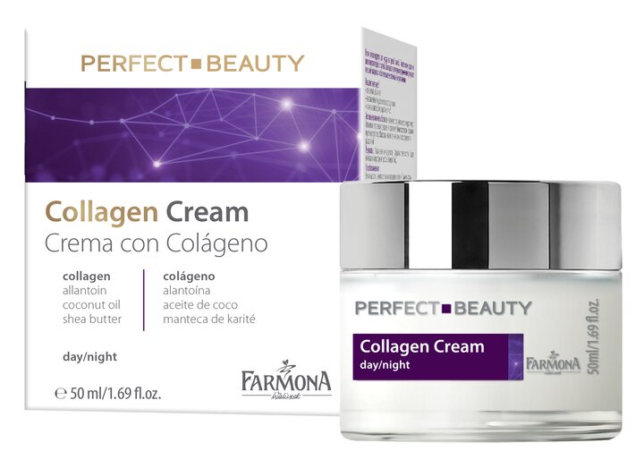 Farmona Perfect Beauty Rejuvenating Face Cream with Collagen for Mature Skin Day and Night 50ml