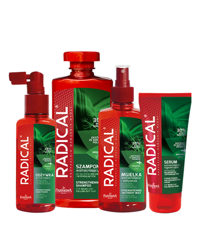 Farmona Radical Hair Set against Hair Loss Shampoo Conditioner Serum Mist