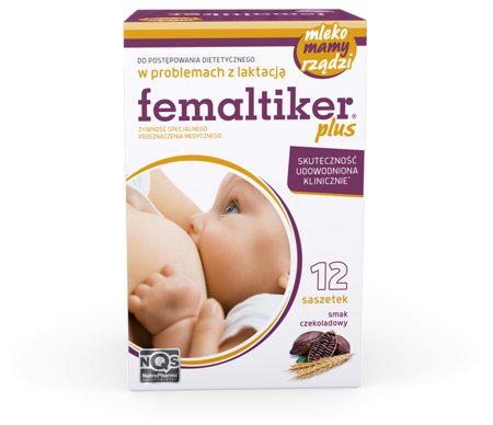 Femaltiker Choco Product for Use with Lactation Problems Chocolate Flavor 12 pcs