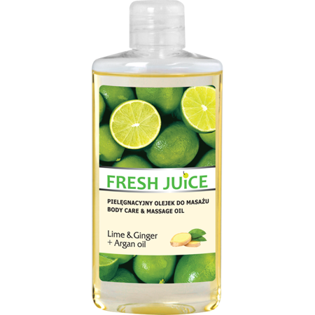 Fresh Juice - Body Care & Massage Oil - Lime & Ginger + Argan Oil 150ml