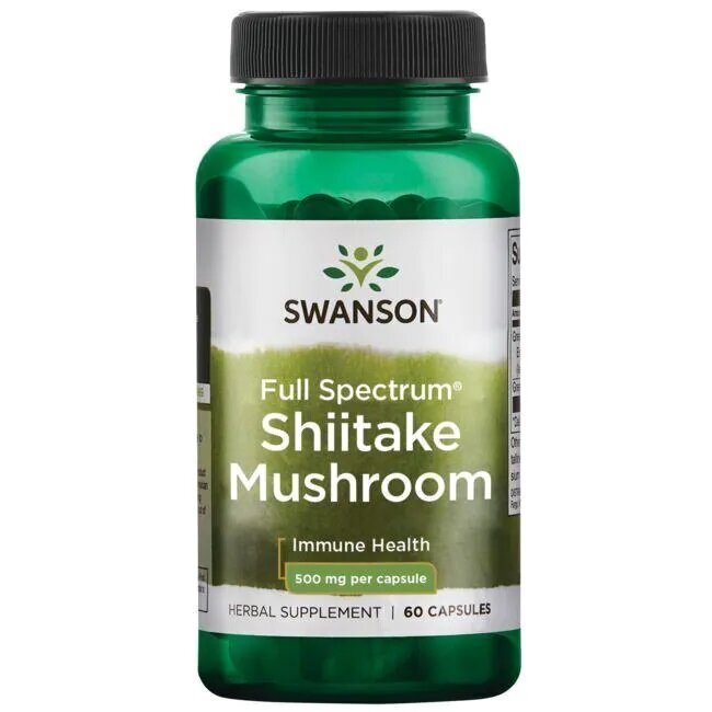 Full Spectrum Shiitake Mushroom, 500mg - 60 caps