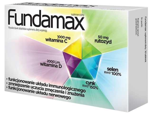 Fundamax for Immune System Support and Fatigue Feeling Reduction 30 Tablets