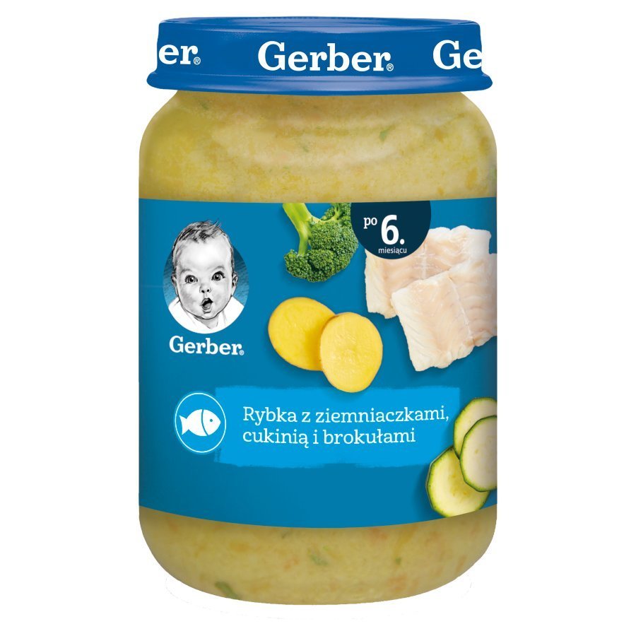 Gerber Fish with Potatoes Zucchini and Broccoli for Babies after 6 Months 190g