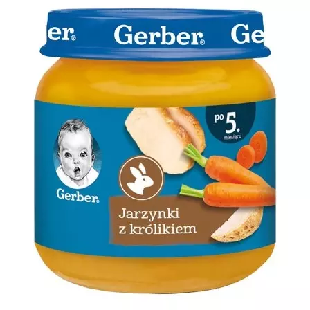 Gerber Vegetable Dish with Rabbit for Babies after 5 Months 125g