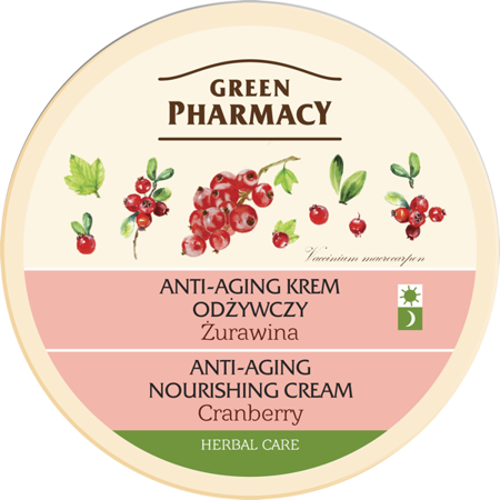 Green Pharmacy Anti-Aging Nourishing Cream for Sensitive Skin with Cranberry 150ml