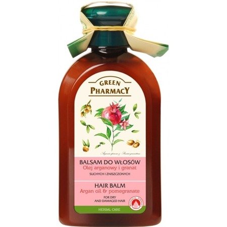 Green Pharmacy Balm for Dry and Damaged Hair with Argan Oil and Pomegranate 300ml