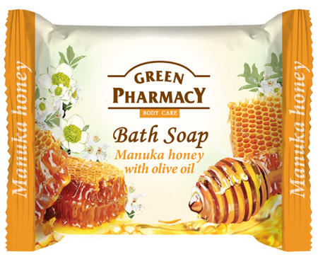 Green Pharmacy Bar Soap with Manuka Honey and Olive Oil 100g