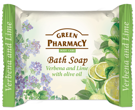 Green Pharmacy Bath Bar Soap with Verbena Lime and Olive Oil Extracts 100g