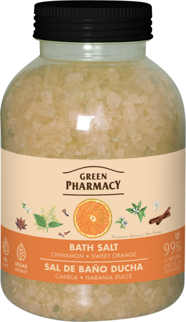 Green Pharmacy Bath Salt Cinnamon and Sweet Orange 1000g