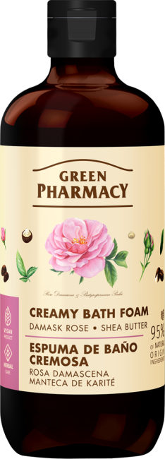 Green Pharmacy Creamy Bath Foam Damask Rose and Shea Butter 500ml