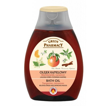 Green Pharmacy Improving Mood Bath Oil with Mandarin and Cinnamon 250ml