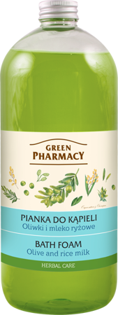 Green Pharmacy Natural Bath Foam with Olive and Rice Milk 1000ml
