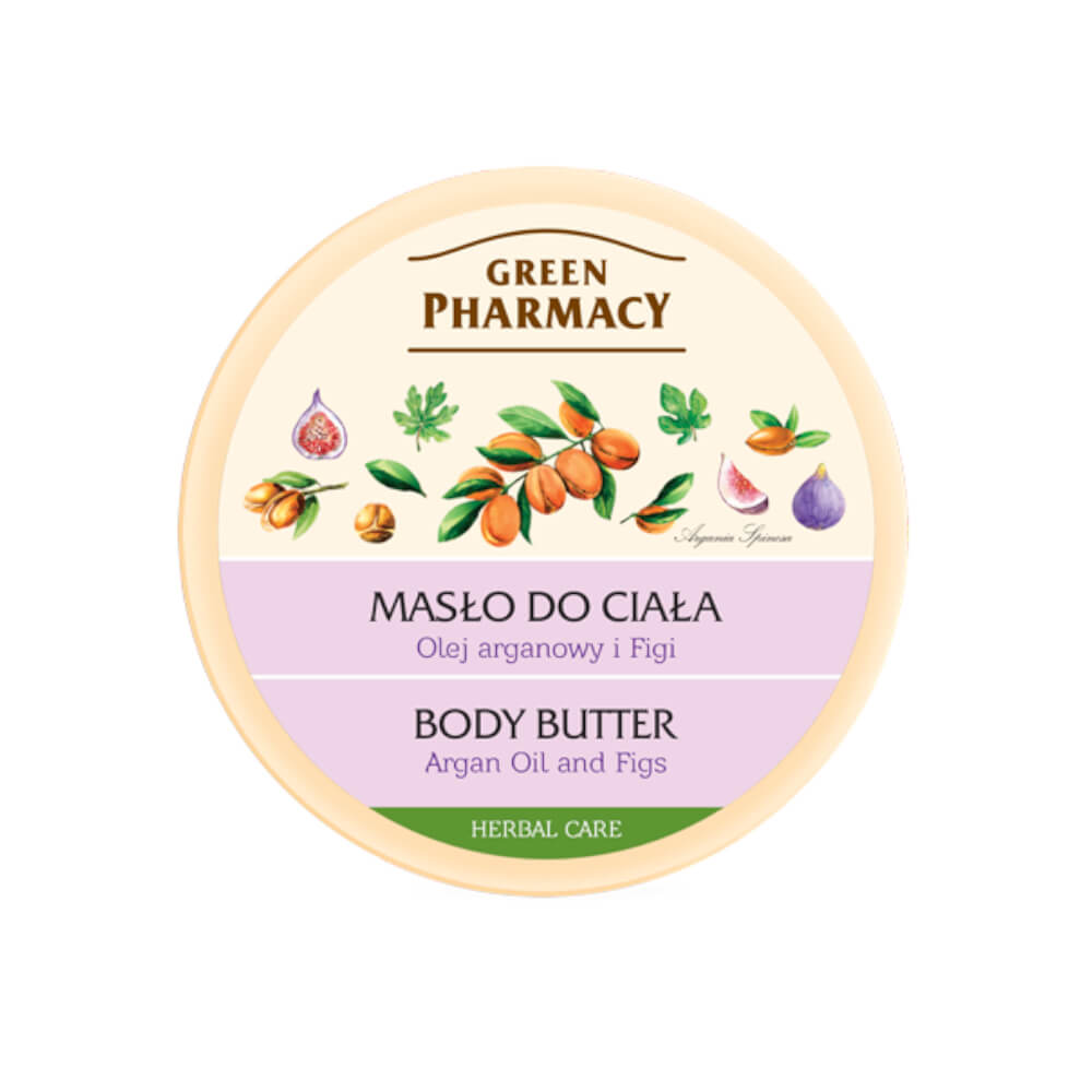 Green Pharmacy Natural Body Butter with Argan Oil and Figs 200ml