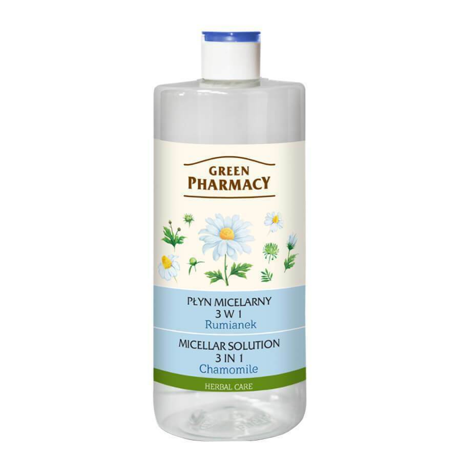 Green Pharmacy Natural Fragnance-Free Micellar Water 3in1 with Chamomile 500ml