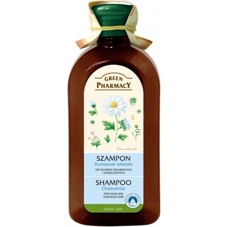 Green Pharmacy Natural Shampoo for Damaged Hair with Chamomile Extract 350ml