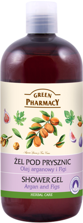 Green Pharmacy Natural Shower Gel with Argan and Figs 500ml