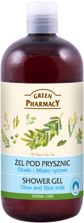 Green Pharmacy Natural Shower Gel with Olives and Rice Milk 500ml