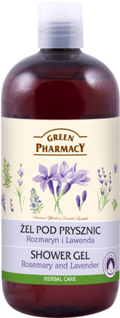 Green Pharmacy Natural Shower Gel with Rosemary and Lavender 500ml