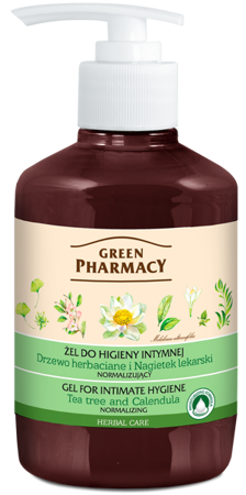 Green Pharmacy Normalizing Gel for Intimate Hygiene with Calendula and Tea Tree 370ml
