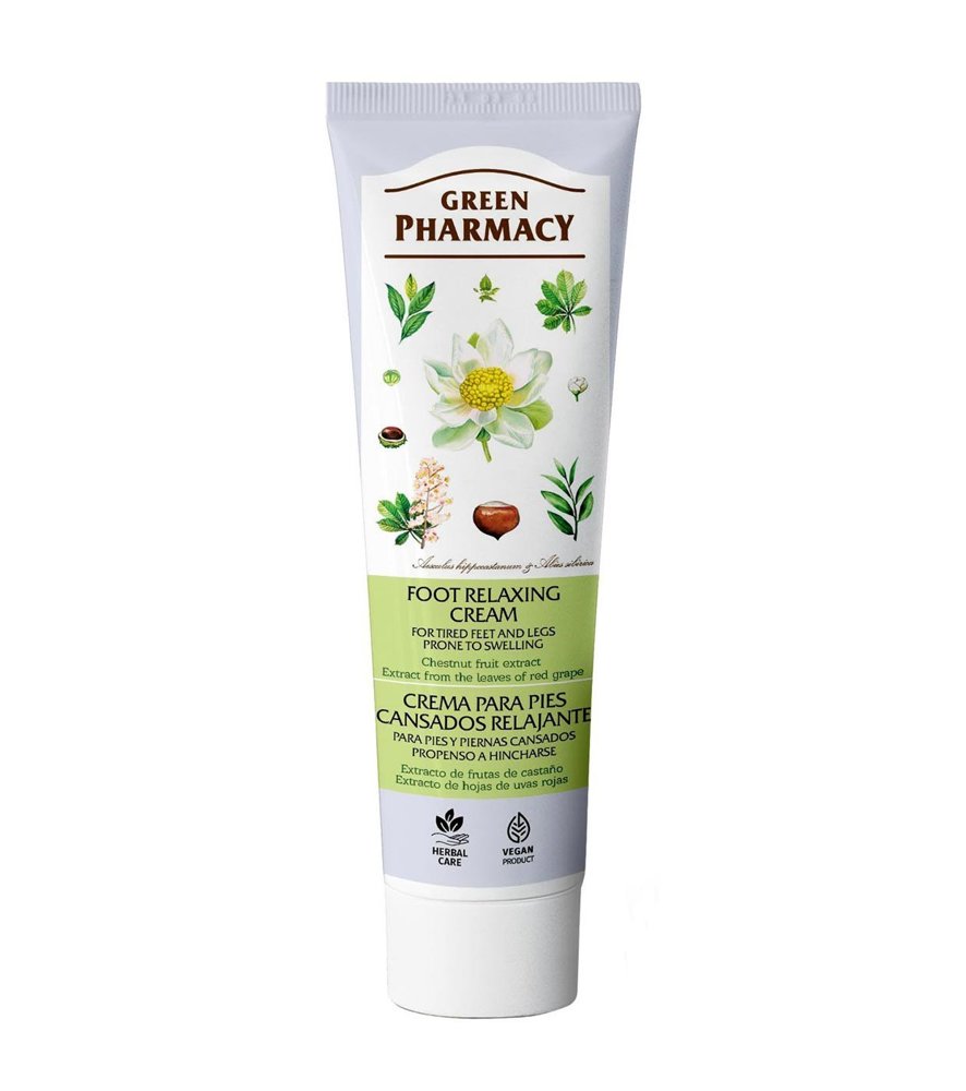 Green Pharmacy Relaxing Foot Cream for Tired Feet and Legs with Chestnut Extract 100ml