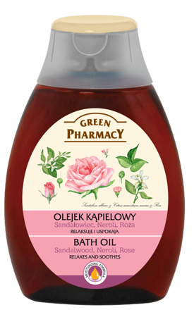 Green Pharmacy Relaxing and Soothing Bath Oil with Sandalwood Neroli and Rose 250ml