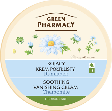 Green Pharmacy Soothing Vanishing Cream for Dry and Sensitive Skin with Chamomile 150ml