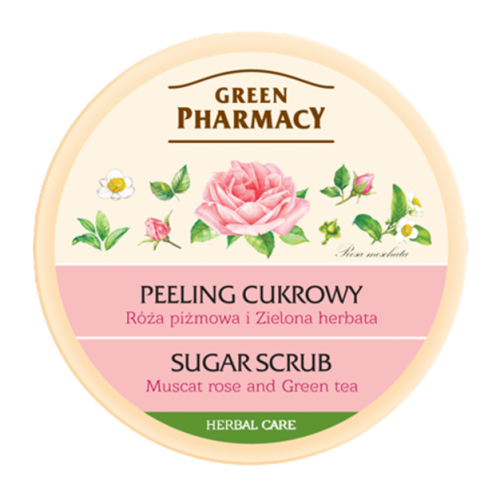 Green Pharmacy Sugar Scrub Peeling with Muscat Rose and Green Tea 300ml