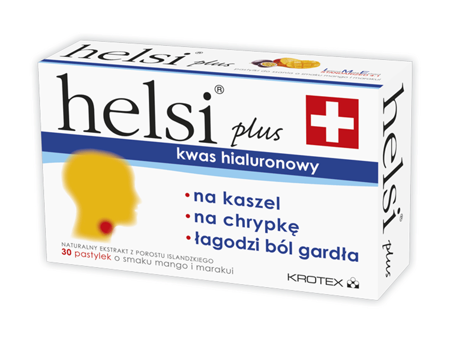 HELSI  Plus Hyaluronic acid, mango and passion fruit 30 tablets 