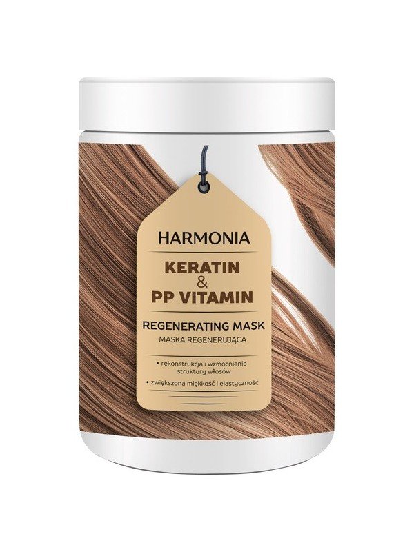 Harmonia Keratin PP Vitamin PP Regenerating Mask Increasing Hair Elasticity 1000ml