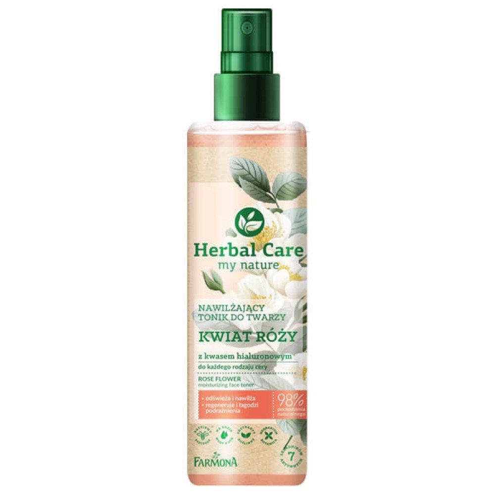 Herbal Care Moisturizing Face Toner with Rose Flower and Hyaluronic Acid 200ml