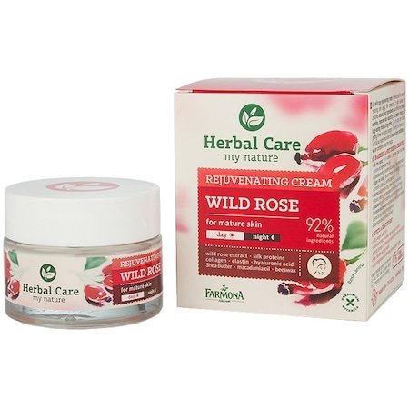 Herbal Care Rejuvenating Day Cream for Mature Skin with Wild Rose 50ml