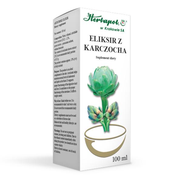 Herbapol Artichoke Elixir for Proper Cholesterol Level and Blood Lipids 100ml