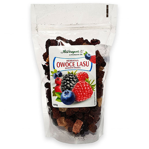 Herbapol Fruit and Herbal Tea Forest Fruit with Raspberries and Blueberry 100g