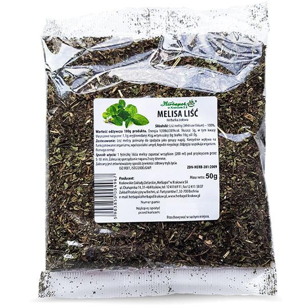 Herbapol Lemon Balm Leaf Herbal Tea for Body Relaxation 50g