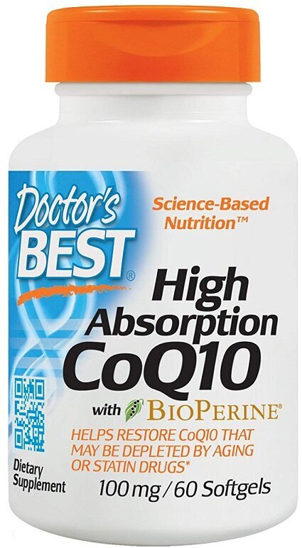 High Absorption CoQ10 with BioPerine, 100mg - 60 softgels