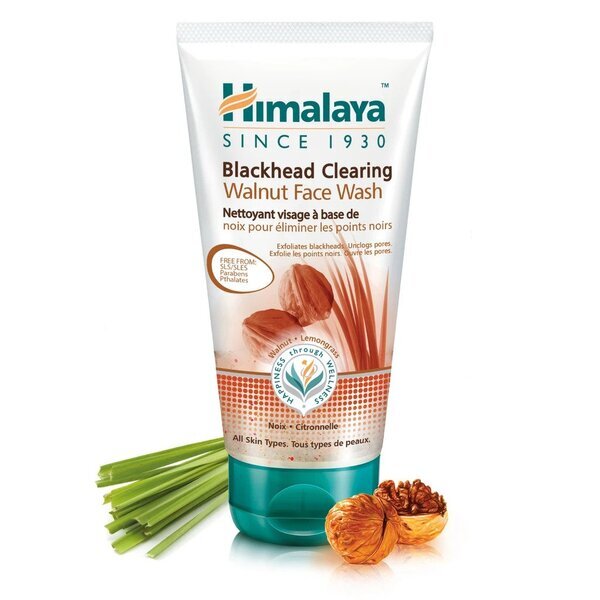 Himalaya Blackhead Clearing Walnut Face Wash with Natural Salicylic Acid 150ml