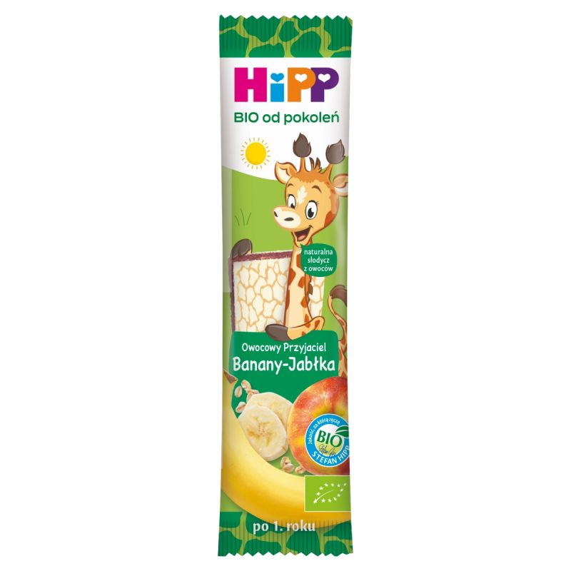 Hipp Bio Fruit Friend Bar Bananas Apples for Babies after 12 Months of Life 23g