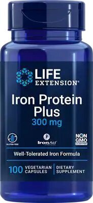 Iron Protein Plus, 300mg - 100 vcaps