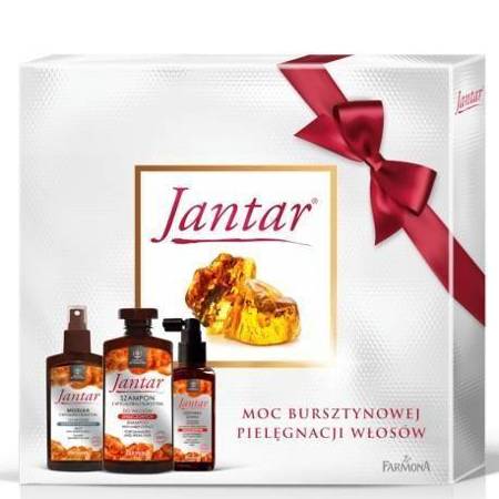 Jantar Gift Set Hair Shampoo 330ml Conditioner 100ml Mist 200ml for Weak and Damaged Hair 
