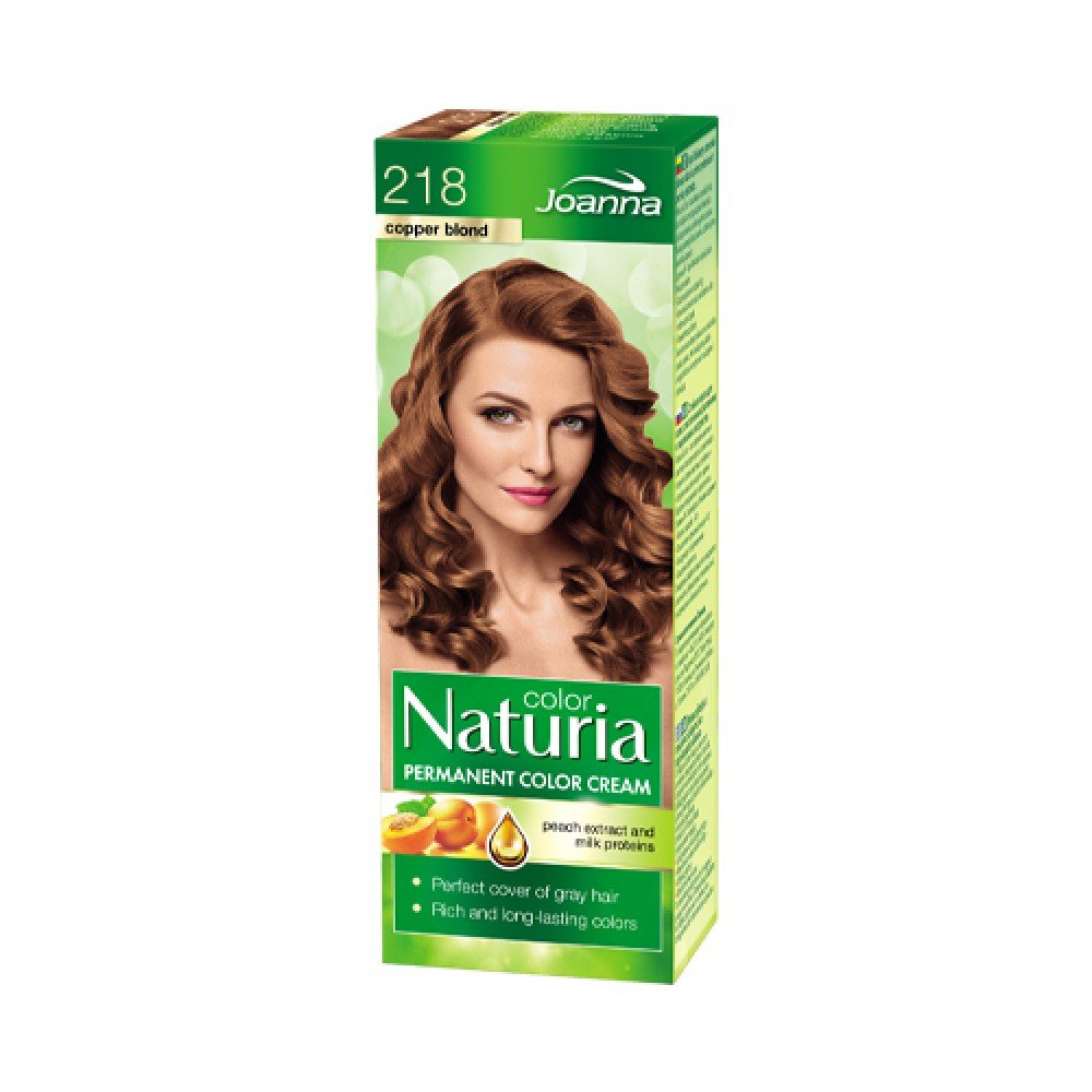 Joanna Naturia Color Hair Dye with Milk Proteins 218 Copper Blonde 100ml