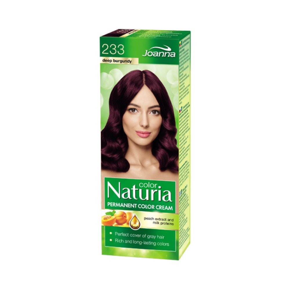 Joanna Naturia Color Hair Dye with Milk Proteins 233 Deep Burgundy 100ml