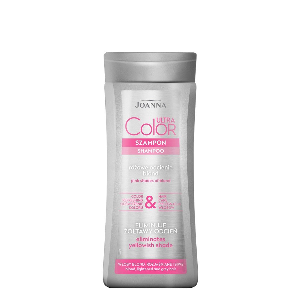 Joanna Ultra Color System Pink Shampoo for Blonde Lightened and Gray Hair 200ml