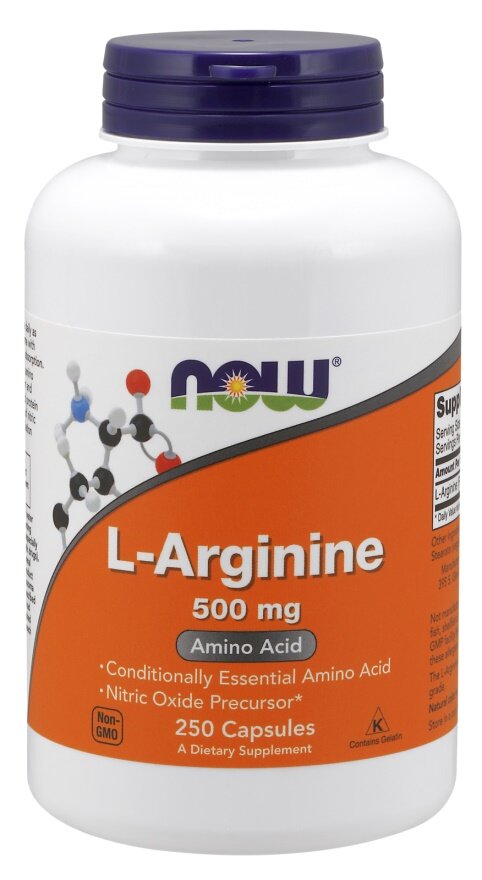 L-Arginine, 500mg - 250 caps