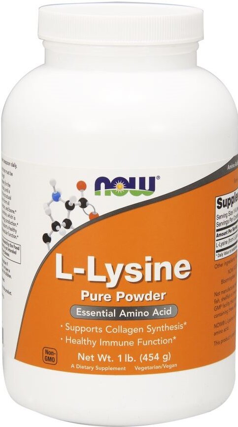 L-Lysine, 1000mg (Powder) - 454g