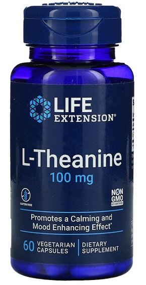 L-Theanine, 100mg - 60 vcaps