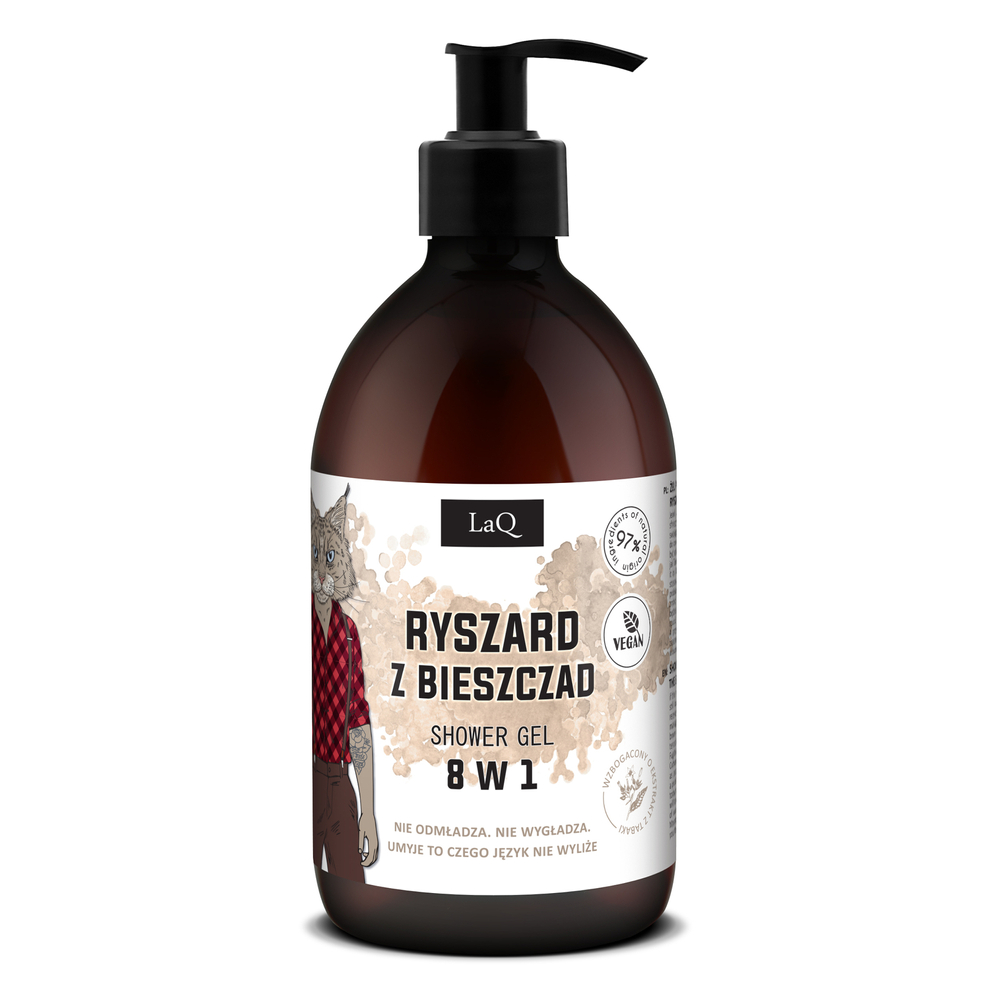 LaQ Shower Gel Ryszard from Bieszczady Vegan Cleansing Body Wash 500ml