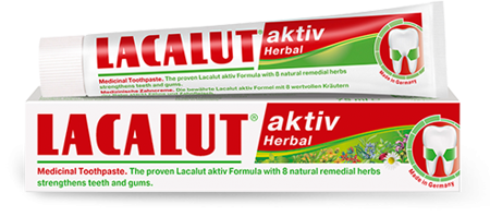 Lacalut Aktiv Herbal Toothpaste Strengthens And Firms The Gums 75ml