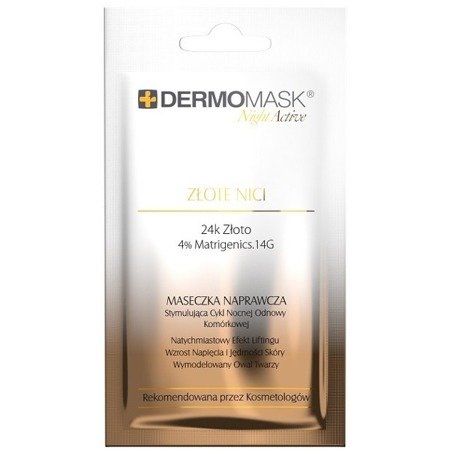 L'biotica Dermomask Night Active Gold Thread Mask 12ml