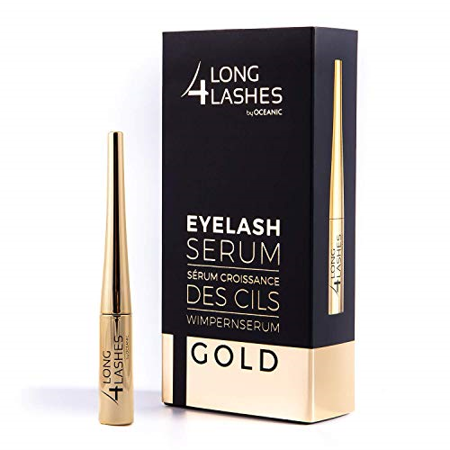 Long 4 Lashes Eyelash Serum Gold for Longer and Fuller Lashes 4ml