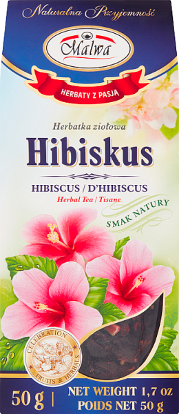 Malwa Herbal Tea with Hibiscus Flower Natural Ingredients 50g